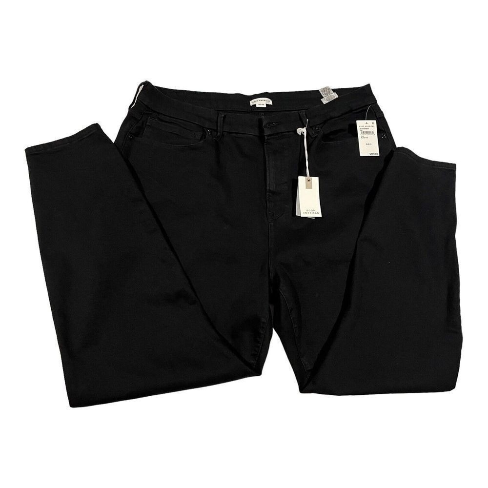 NWT Good American‎ Good Legs Skinny Jeans Black Women's 20/26 29" Inseam